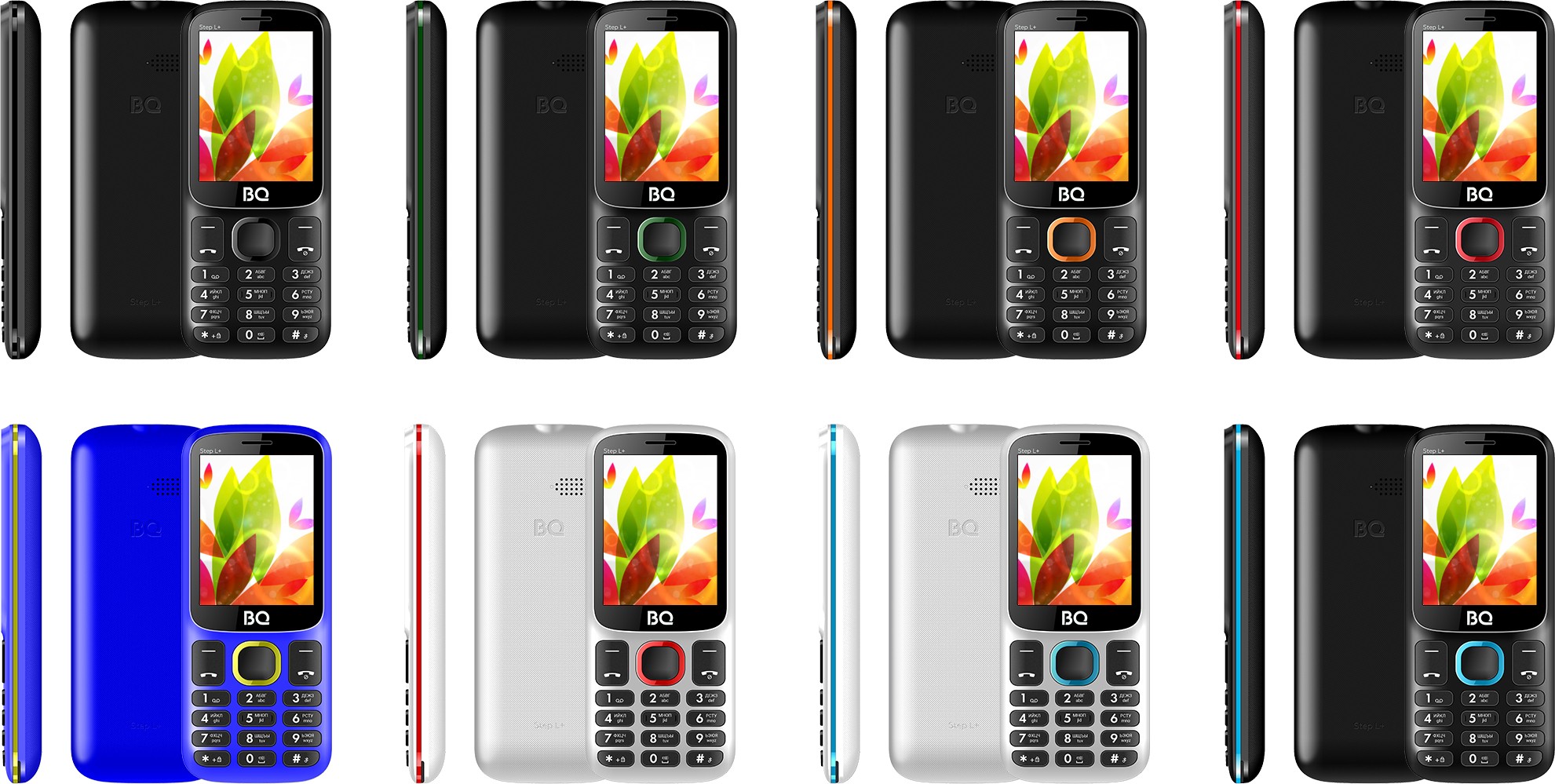 Мобильный телефон BQ BQM-2440 Step L+ Black+Blue